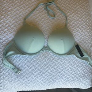 Beautiful brand new bikini top in shimmer light silver-blue